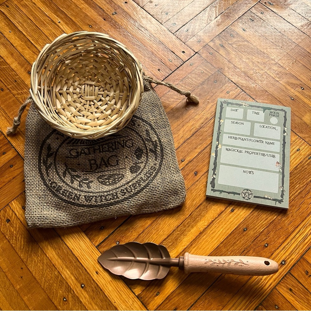 Green Witch Foraging + Gathering Garden Tool Set